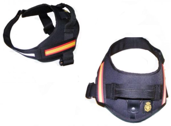 ARNÉS PARA PERRO Policía Nacional Con Bandera de España y Emblema