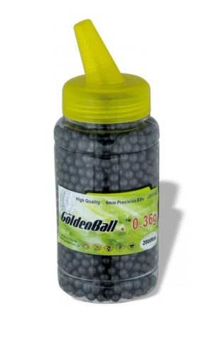Bola de plástico AIRSOFT GOLDEN BALL INVISIBLES 2000 unidades 0.36 g