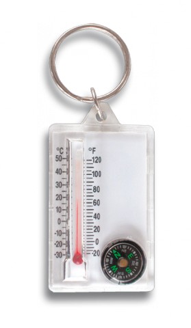 Llavero termometro con brujula