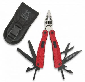 Alicate multiusos K25 rojo. 10 usos. c/f