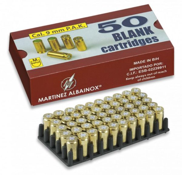 Detonantes ALBAINOX. 9 mm.Latón. Caja 50