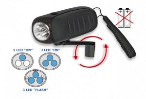 Linterna DINAMO 3 Led. 1wat