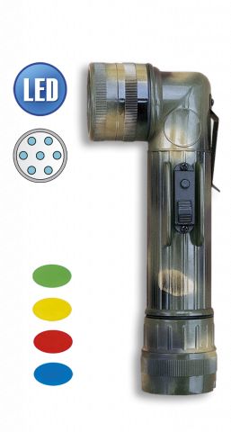 Linterna CODO 7LED.Camo.17.5 cm. 2x R14