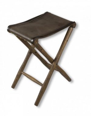 Silla plegable.Madera-Piel (48 cm)