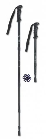 BASTON Trekking Aluminio.4 Tramos.Verde