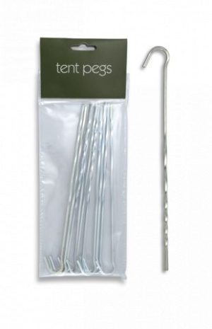 Piquetas aluminio. Set: 10 pc (23 cm)