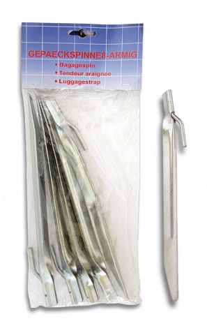 Piquetas acero. Blister: 6 pc. 23 cm