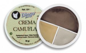 Pintura camuflaje. Tarro 3 colores. 30g