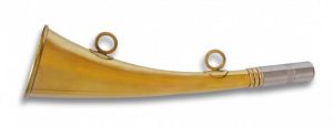TROMPETA inglesa metalica de caza .16 cm