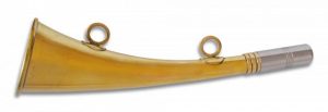 TROMPETA inglesa metalica de caza .25 cm
