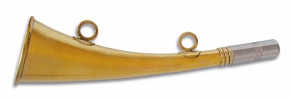 TROMPETA inglesa metalica de caza .25 cm