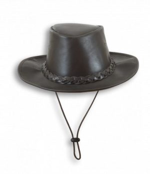 Sombrero de piel con cinta. Talla XL