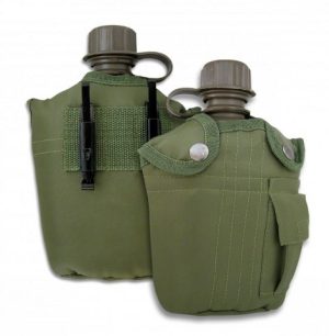 Cantimplora PVC.Verde. 900 ml