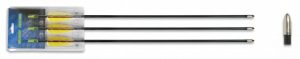 Set 3 flechas fibra. 28"