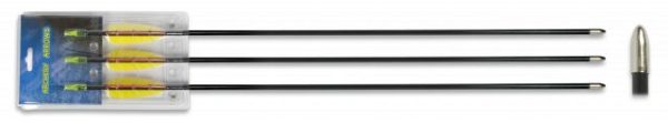 Set 3 flechas fibra. 30"