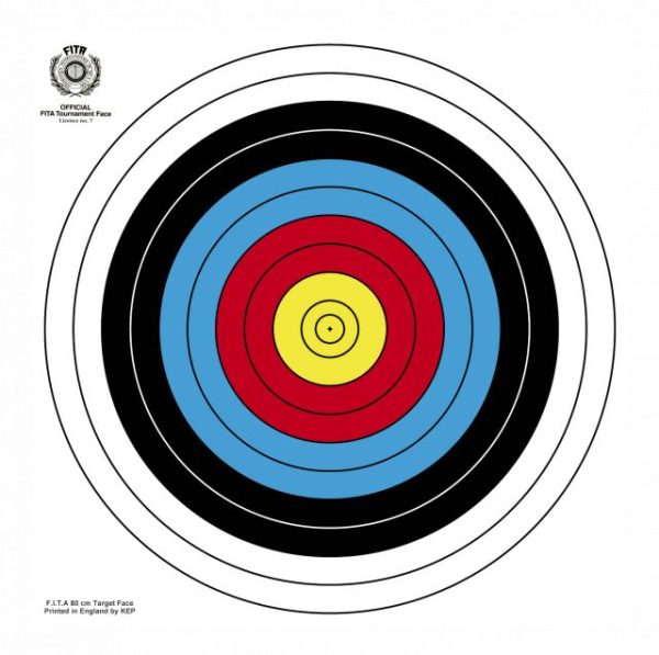 papel diana FITA. 80x80 cm