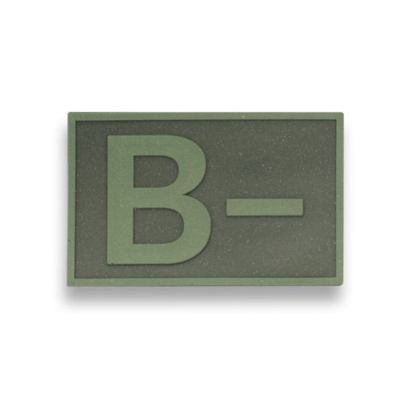 Parche goma ( B - ) Verde. (5.4 x 3.4cm)