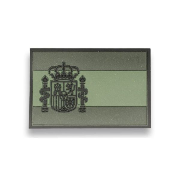 Parche goma ESPAÑA Verde. (5.4 x 3.4cm)