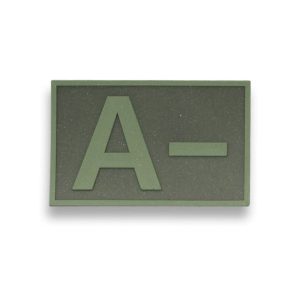 Parche goma ( A - ) Verde. (5.4x3.4cm)