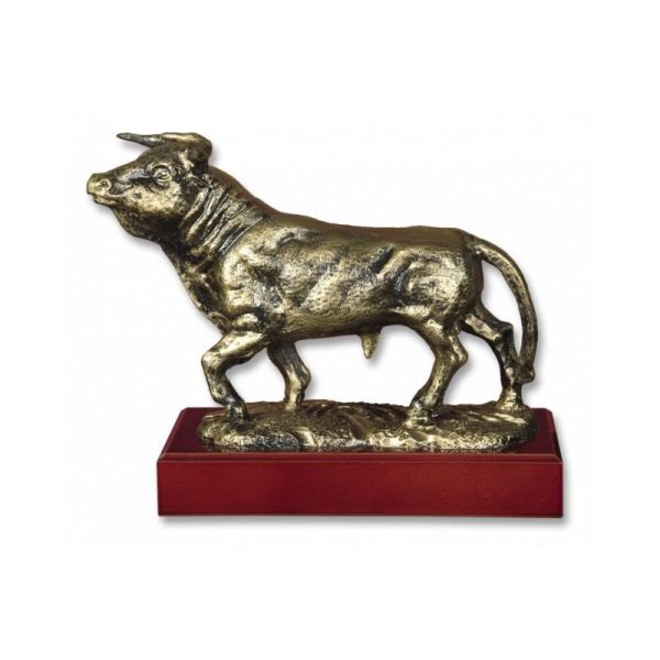 Trofeo resina TORO con peana (18 cm)