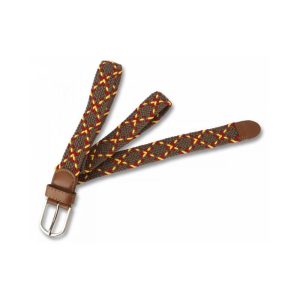 Cinturon trenzado bandera españa