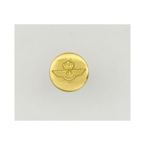 Boton metalico uniforme. Aire