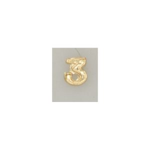 Numeral pasador diario " 3 ORO "