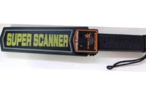 DETECTOR DE METALES MANUAL + BATERÍA REC. + CARGADOR + FUNDA