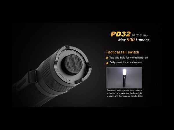 Linterna Led, 5 Modos, Sos Y Estrobo, 900 Lumen, Fénix PD32, Uso Policial