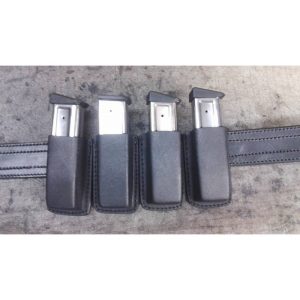 FUNDA CARGADOR CUERO-KYDEX, VALIDO TODOS LOS MODELOS, RETENCIÓN INTERIOR