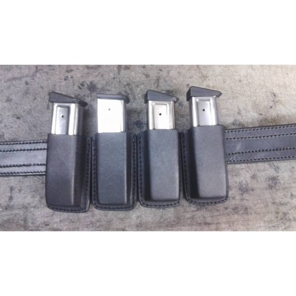 FUNDA CARGADOR CUERO-KYDEX, VALIDO TODOS LOS MODELOS, RETENCIÓN INTERIOR