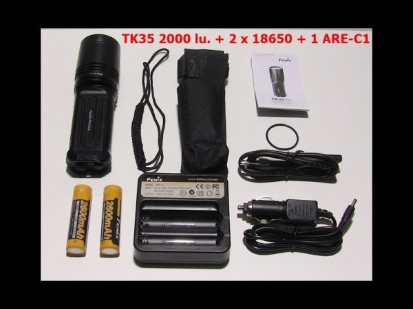 Linterna TK35 2000 lúmenes + 2 ARB-L18-2600 + 1 Cargador ARE-C1