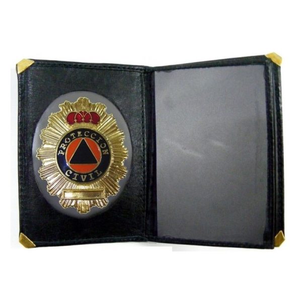 Cartera Protección Civil con billetero y Placa