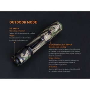 Linterna Tactica Camuflaje 1000 lúmenes