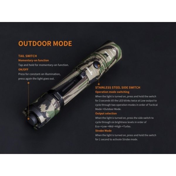 Linterna Tactica Camuflaje 1000 lúmenes