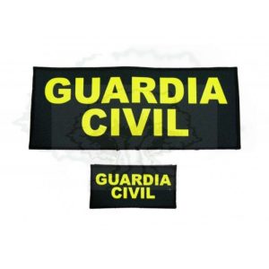 PARCHE GUARDIA CIVIL CHALECO ANTIBALAS DELANTERO Y TRASERO