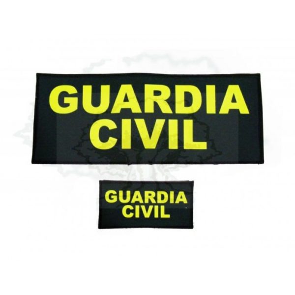PARCHE GUARDIA CIVIL CHALECO ANTIBALAS DELANTERO Y TRASERO