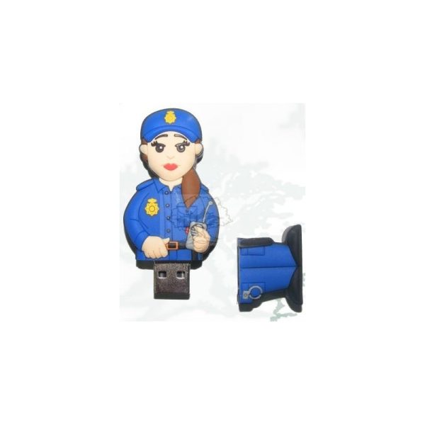 PENDRIVE USB POLICIA NACIONAL MUJER 16 GB