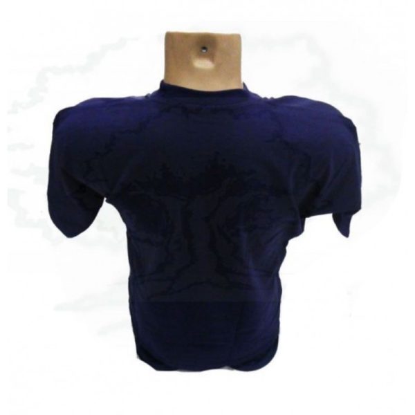 CAMISETA AZUL POLICÍA LOCAL CON ESCUDO CONSTITUCIONAL BORDADO