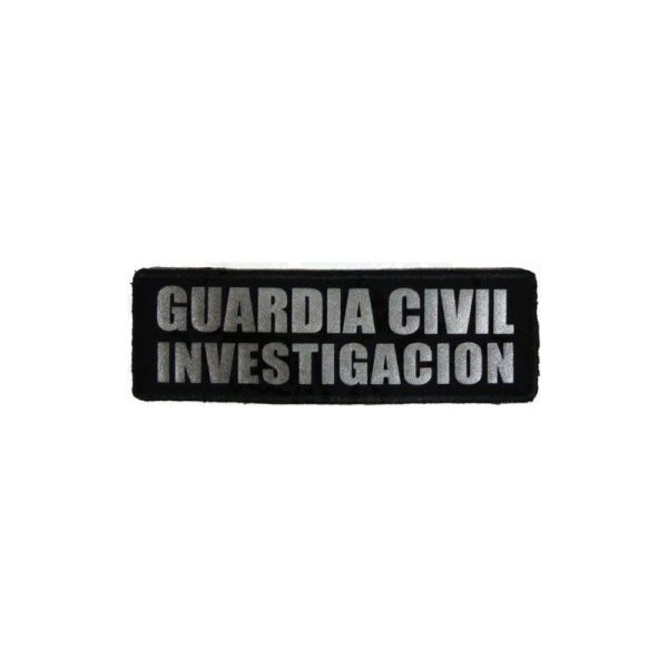 Parche Investigación Guardia Civil Reflectantes con Velcro