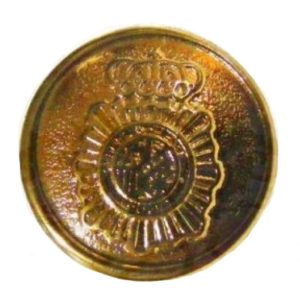 BOTÓN CUERPO NACIONAL DE POLICÍA DORADO PEQUEÑO