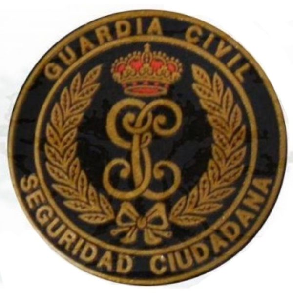 DISTINTIVO SEGURIDAD CIUDADANA REDONDO CON VELCRO