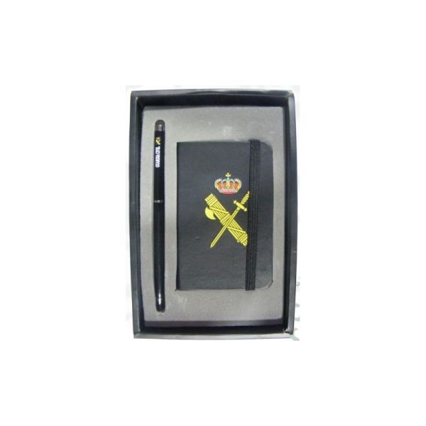 LIBRETA DE NOTAS Y BOLÍGRAFO CON EMBLEMA GUARDIA CIVIL