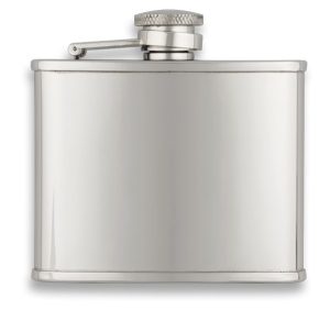 Petaca inox brillo. Cap: 4 OZ ALBAINOX