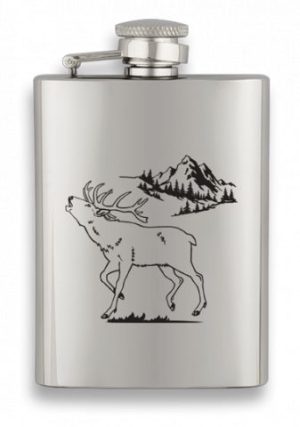 Petaca acero. Capacidad: 3.5 OZ