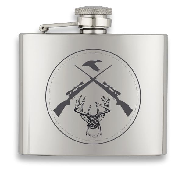 Petaca acero brillo. Capacidad: 5 OZ Petaca acero brillo. Capacidad: 5 OZ