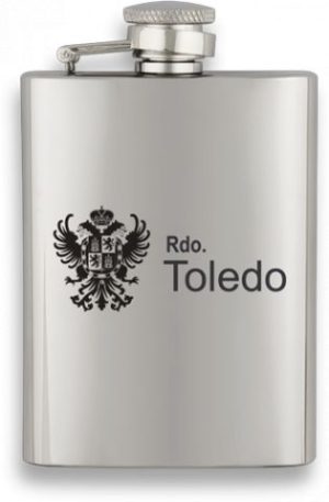 Petaca acero. Capacidad: 3.5 OZ