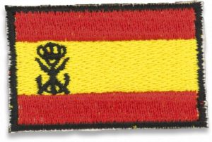 Bandera España bordada con logo I.MARINA