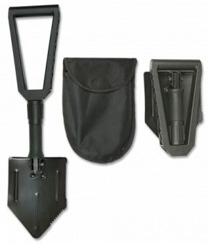 Pala Supervivencia negra. 58 cm