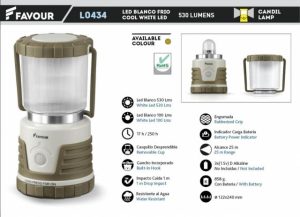 Linterna 530lm. 3 D bateria no incluidas